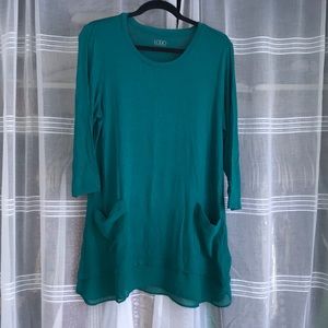 Teal LOGO tunic with pockets!